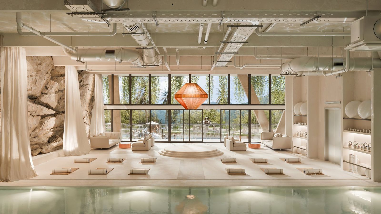 Wellness interior rendering